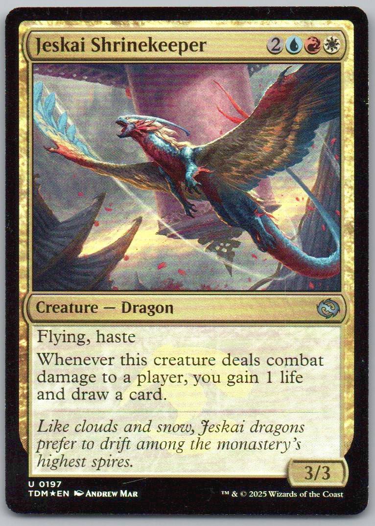 Jeskai Shrinekeeper 197 Holo Creature Card - Tarkir: Dragonstorm