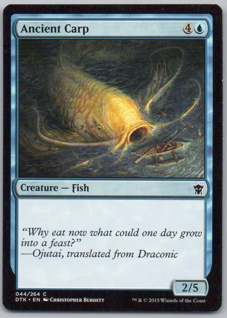 Ancient Carp 44 Normal Creature Card - Dragons of Tarkir