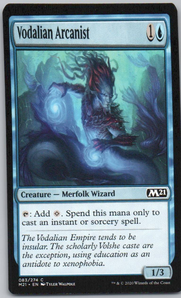 Vodalian Arcanist 83 0 Creature Card - Core Set 2021