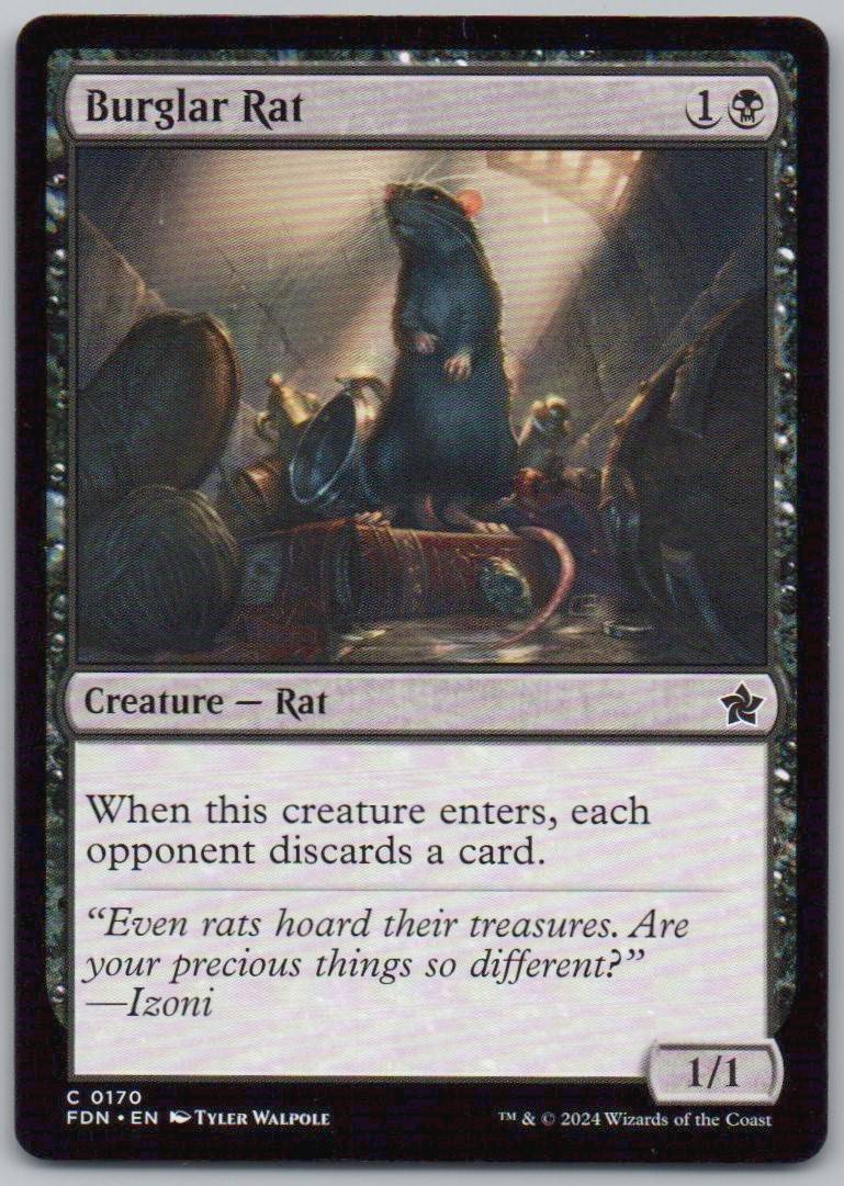 Burglar Rat 170 Normal Creature Card - Foundations