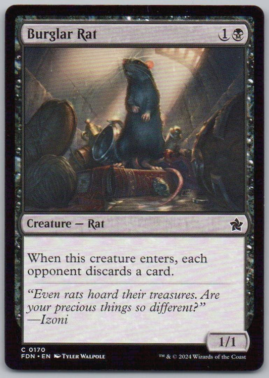 Burglar Rat 170 Normal Creature Card - Foundations