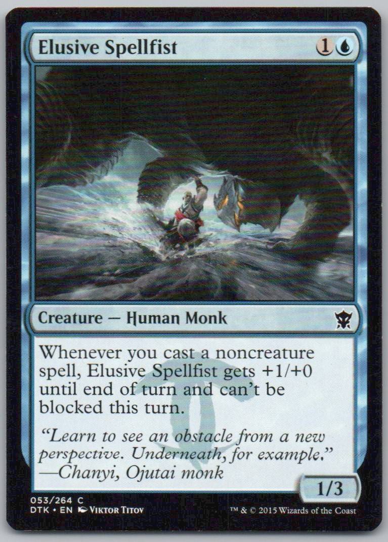 Elusive Spellfist 53 Normal Creature Card - Dragons of Tarkir