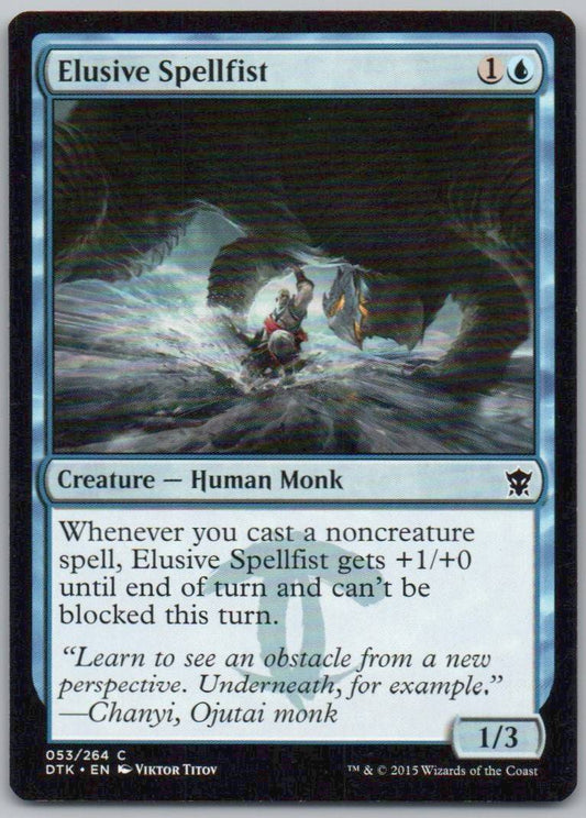 Elusive Spellfist 53 Normal Creature Card - Dragons of Tarkir