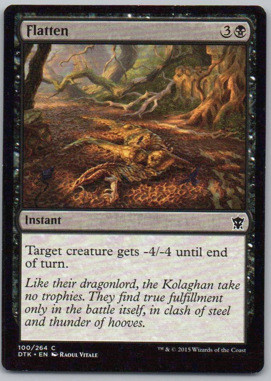 Flatten 100 Normal Instant Card - Dragons of Tarkir