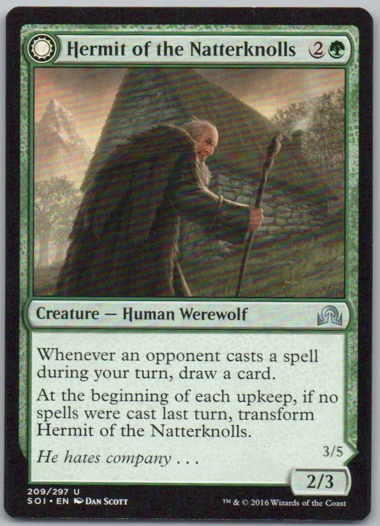 Hermit of the Natterknolls 209 Normal Creature Card - Shadows over Innistrad