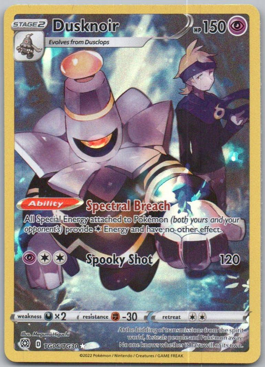 Dusknoir TG06 Holo Psychic Card - Brilliant Stars Trainer Gallery