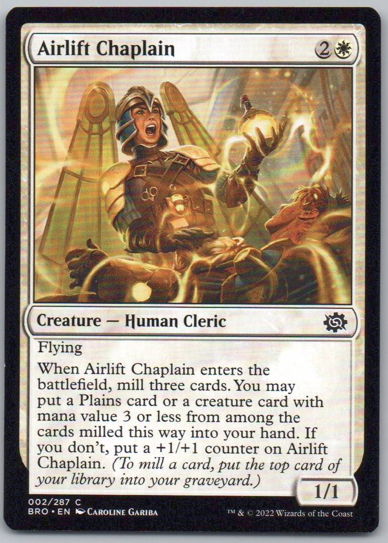 Airlift Chaplain 2 Normal Creature Card - The Brothers' War