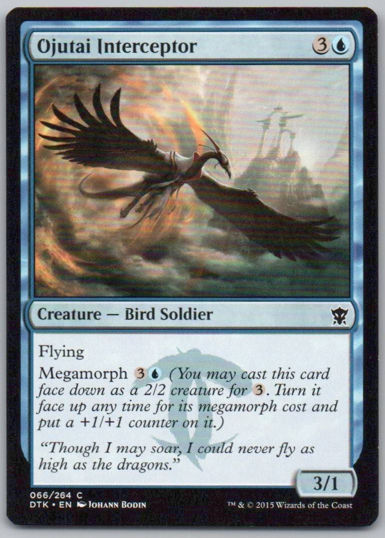 Ojutai Interceptor 66 Normal Creature Card - Dragons of Tarkir