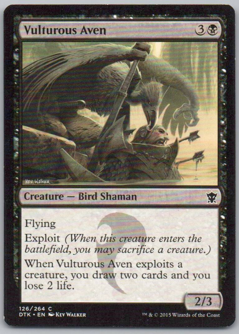 Vulturous Aven 126 Normal Creature Card - Dragons of Tarkir
