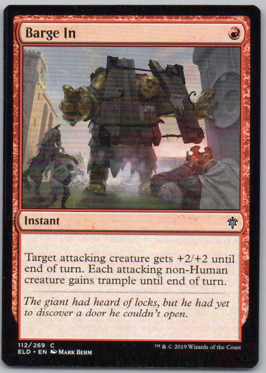 Barge In 112 Normal Instant Card - Throne of Eldraine