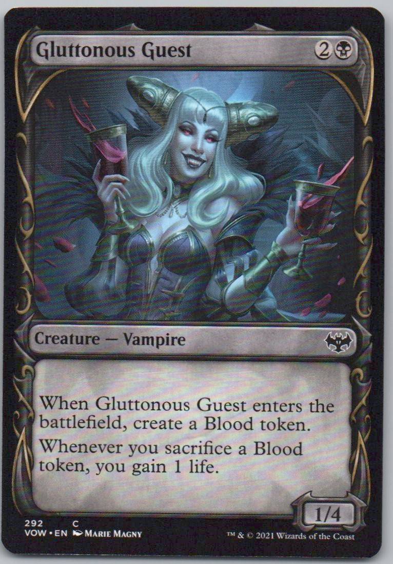 Gluttonous Guest (Showcase) 292 Normal Creature Card - Innistrad: Crimson Vow