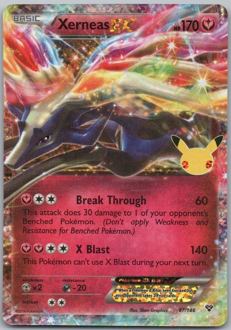Xerneas EX 97 Holo Fairy Card - Celebrations: Classic Collection