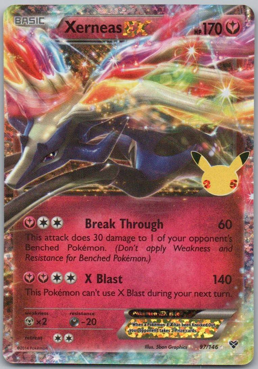 Xerneas EX 97 Holo Fairy Card - Celebrations: Classic Collection