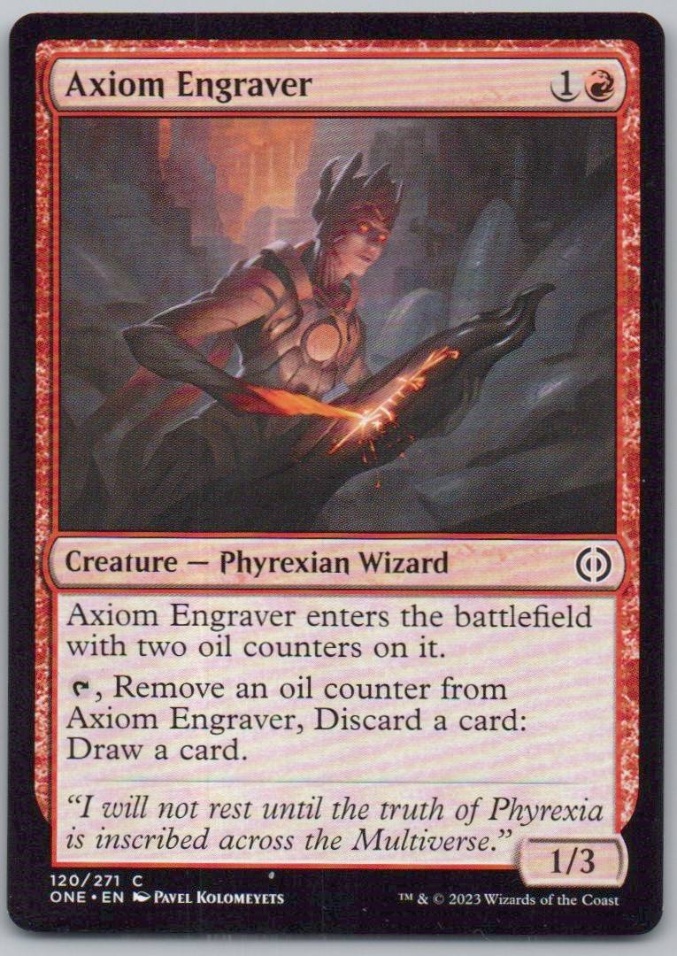 Axiom Engraver 120 Normal Creature Card - Phyrexia: All Will Be One