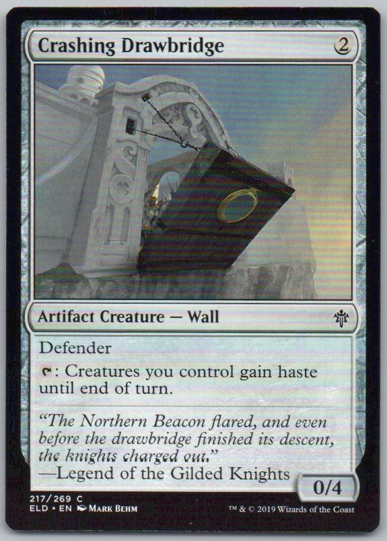 Crashing Drawbridge 217 Normal Artifact Card - Throne of Eldraine