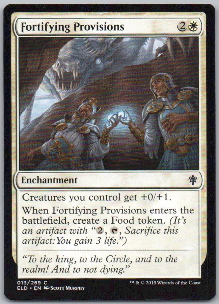 Fortifying Provisions 13 Normal Enchantment Card - Throne of Eldraine