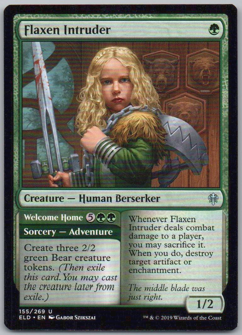 Flaxen Intruder 155 Normal Creature Card - Throne of Eldraine