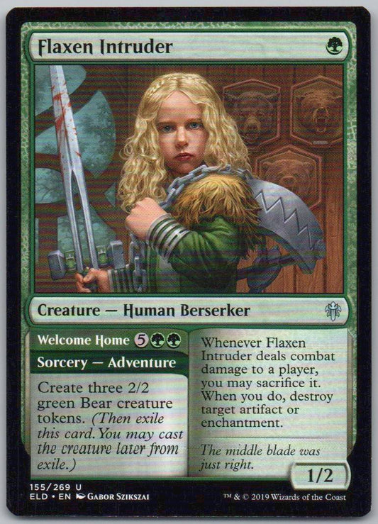 Flaxen Intruder 155 Normal Creature Card - Throne of Eldraine