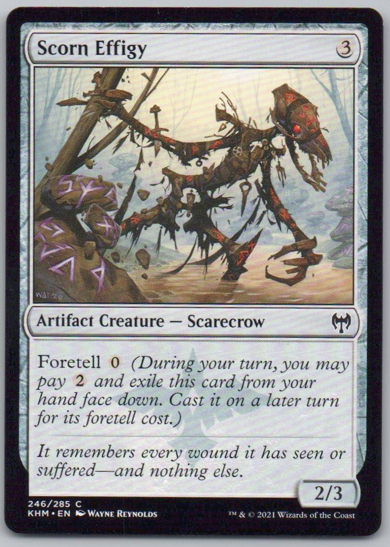 Scorn Effigy 246 Normal Artifact Card - Kaldheim