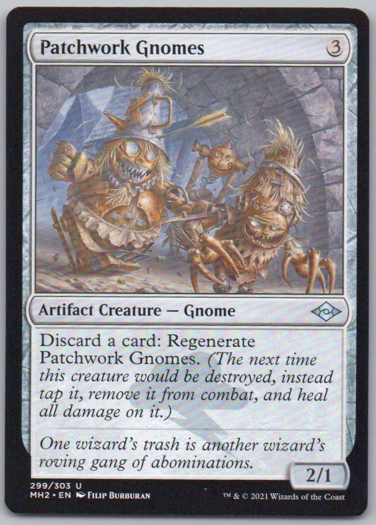 Patchwork Gnomes 299 Normal Artifact Card - Modern Horizons 2