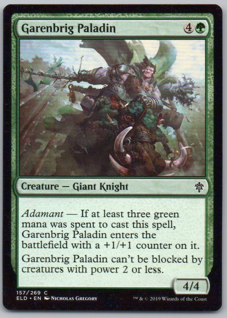 Garenbrig Paladin 157 Normal Creature Card - Throne of Eldraine