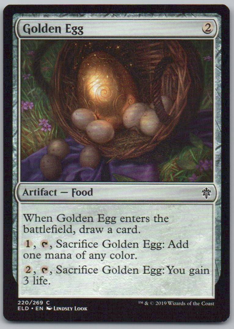 Golden Egg 220 Normal Artifact Card - Throne of Eldraine
