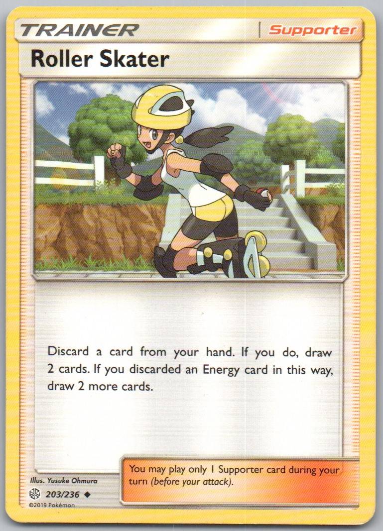 Roller Skater 203 Normal Trainer Card - Cosmic Eclipse