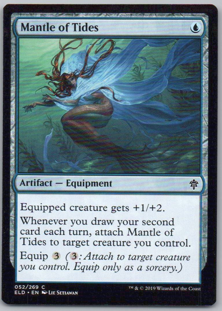 Mantle of Tides 52 Normal Artifact Card - Throne of Eldraine
