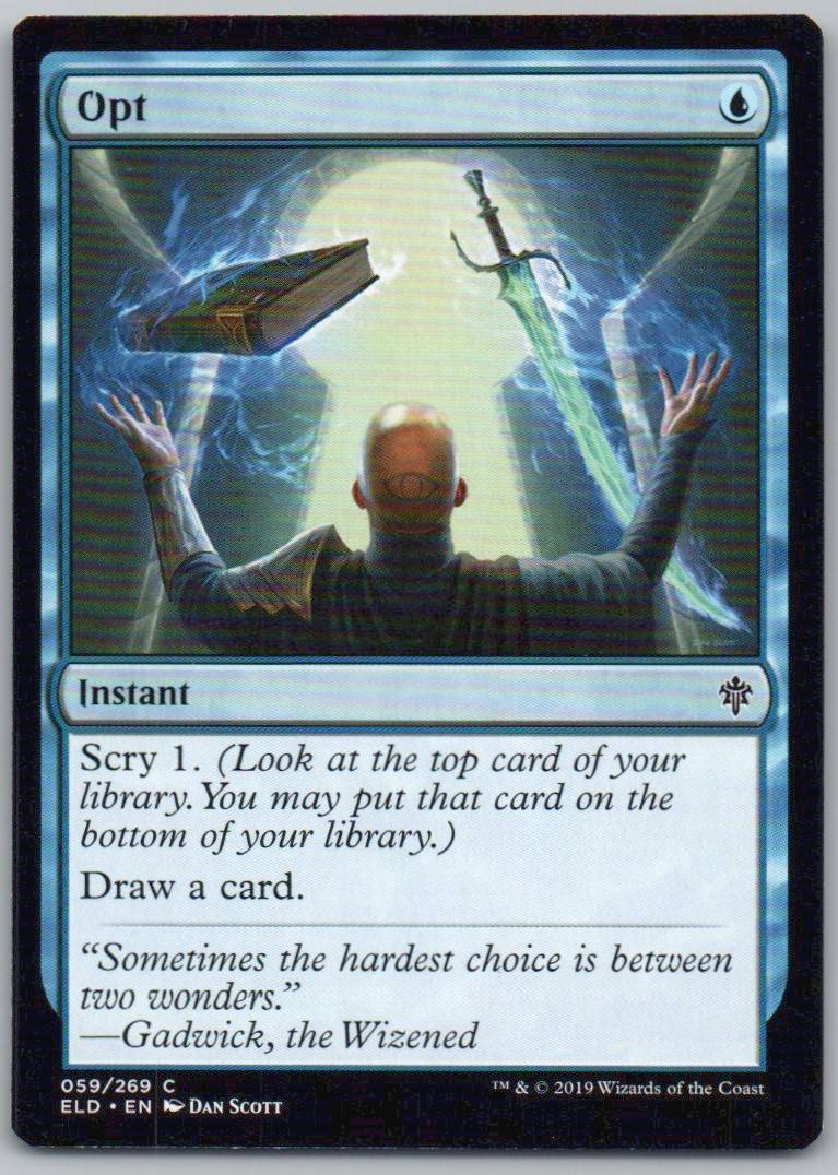 Opt 59 Normal Instant Card - Throne of Eldraine