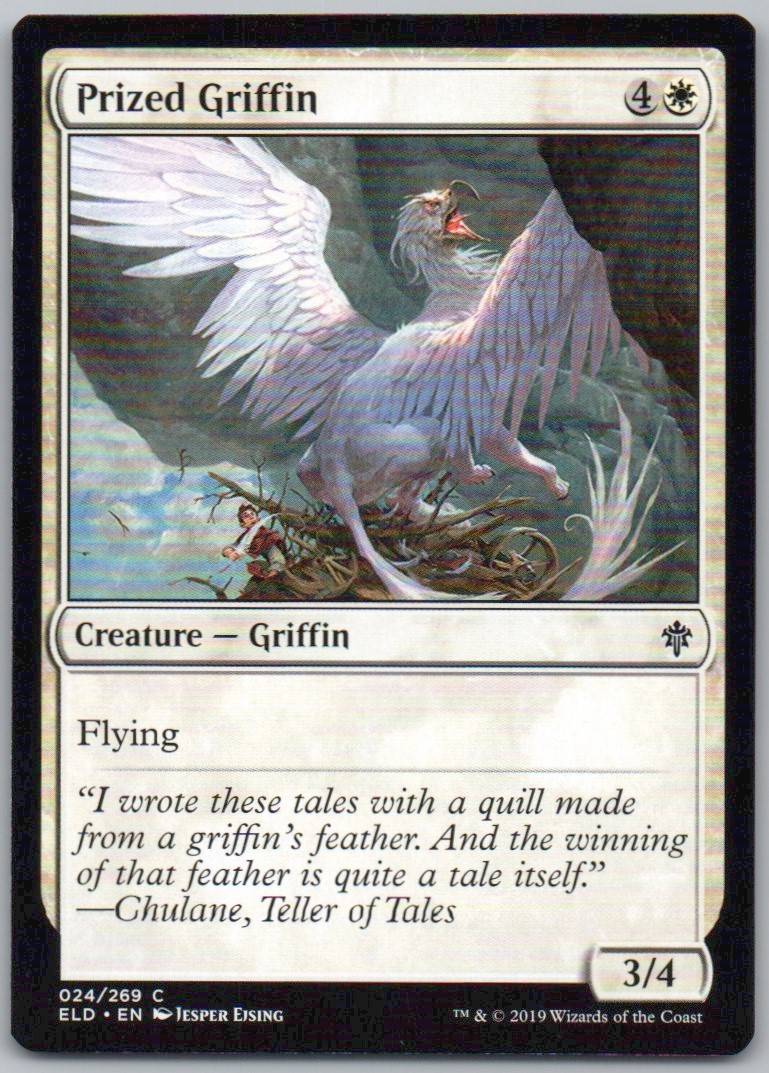 Prized Griffin 24 Normal Creature Card - Throne of Eldraine