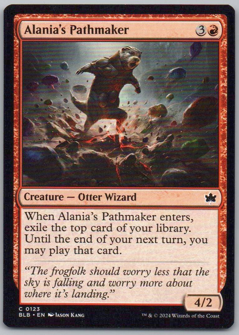 Alania's Pathmaker 123 Normal Creature Card - Bloomburrow