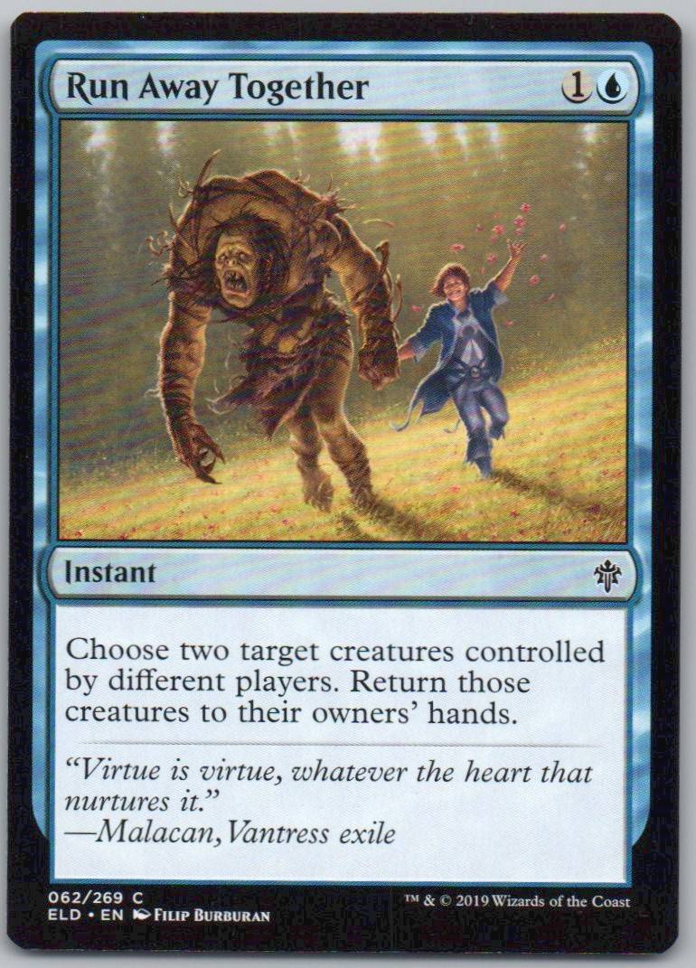 Run Away Together 62 Normal Instant Card - Throne of Eldraine