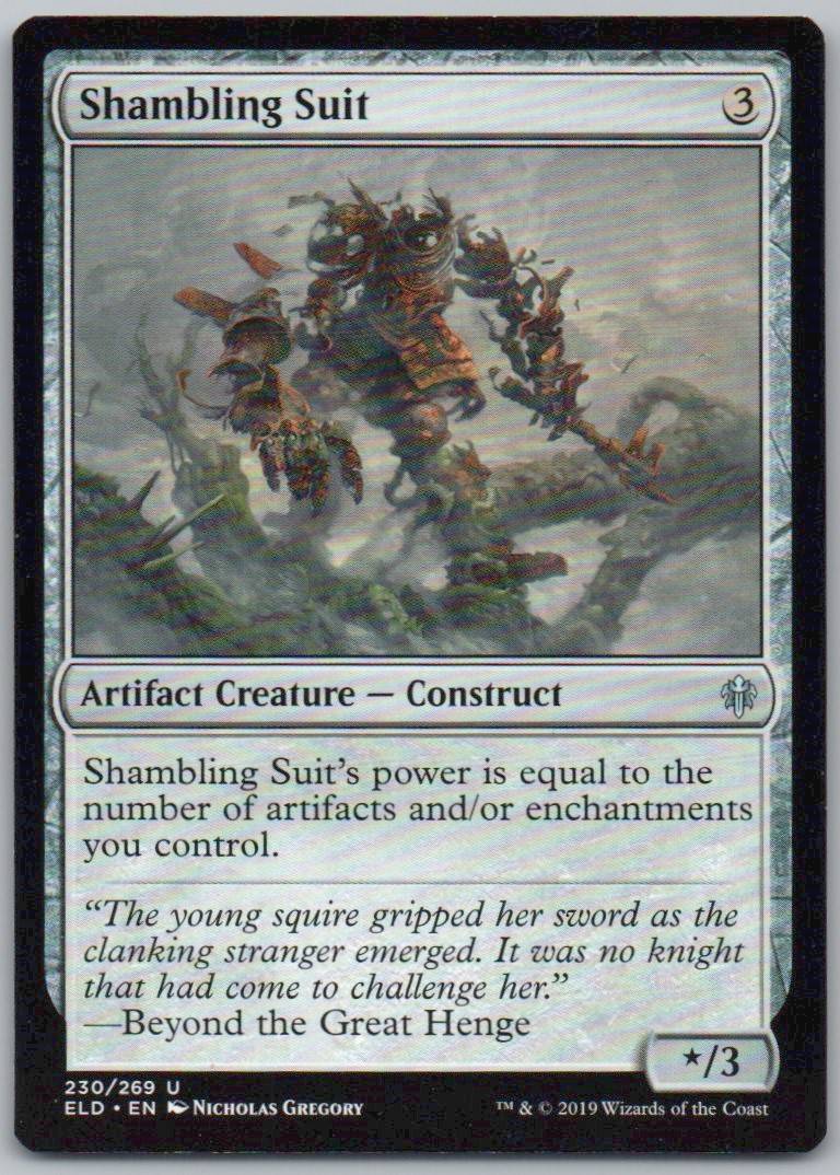 Shambling Suit 230 Normal Artifact Card - Throne of Eldraine
