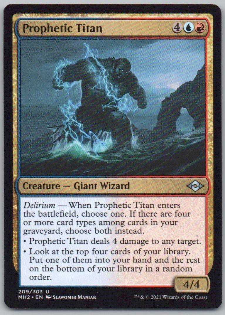 Prophetic Titan 209 Normal Creature Card - Modern Horizons 2