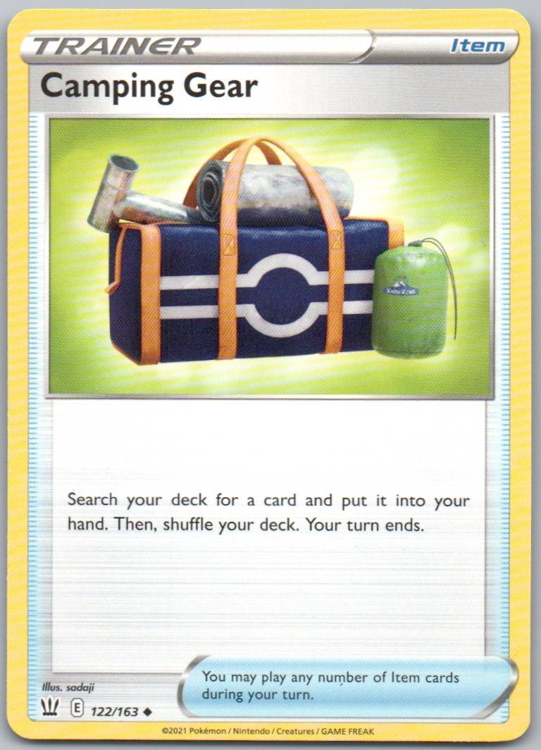 Camping Gear 122 Normal Trainer Card - Battle Styles