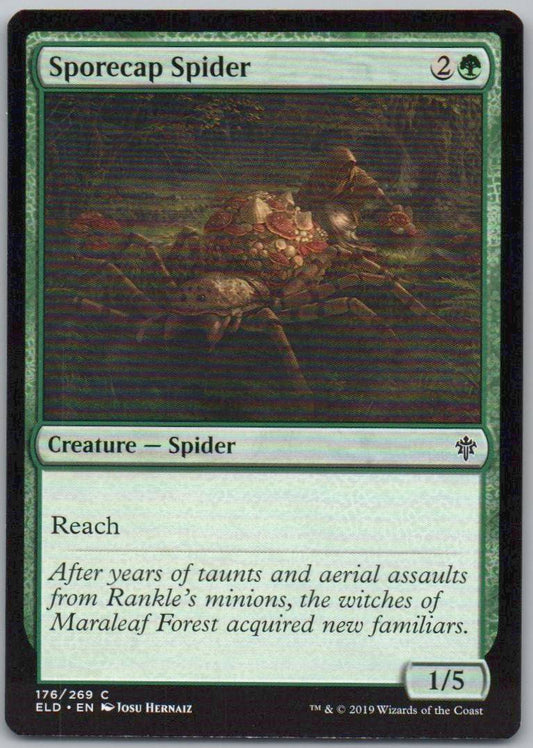 Sporecap Spider 176 Normal Creature Card - Throne of Eldraine