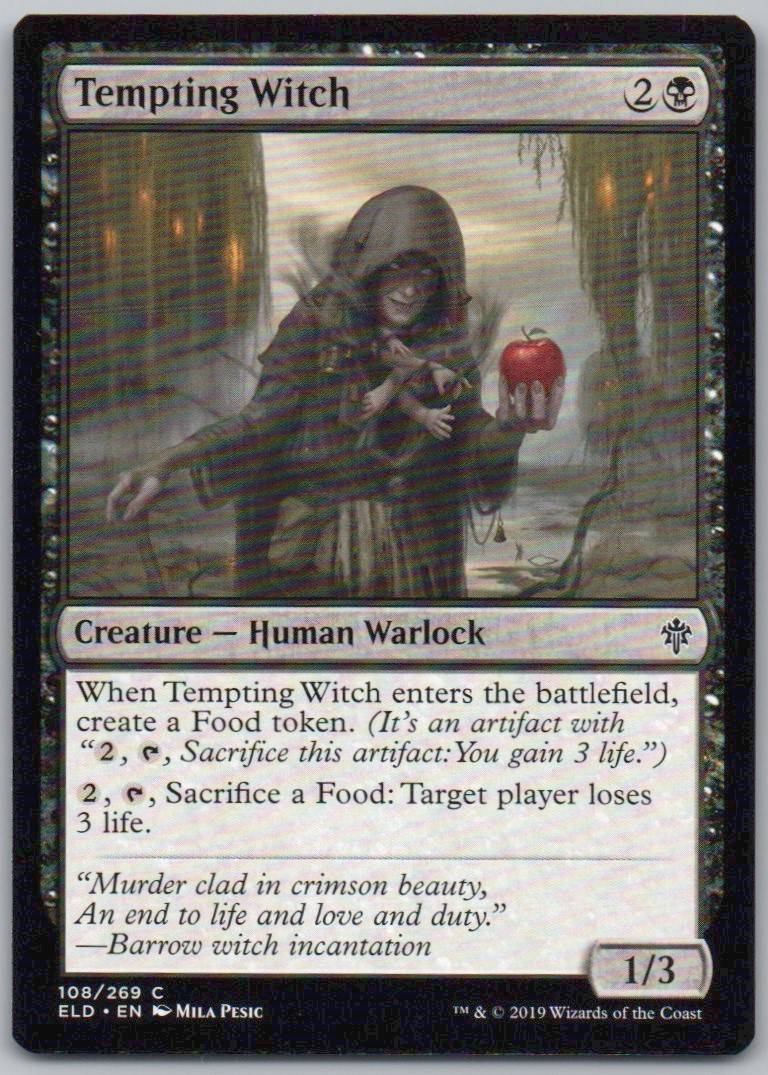 Tempting Witch 108 Normal Creature Card - Throne of Eldraine
