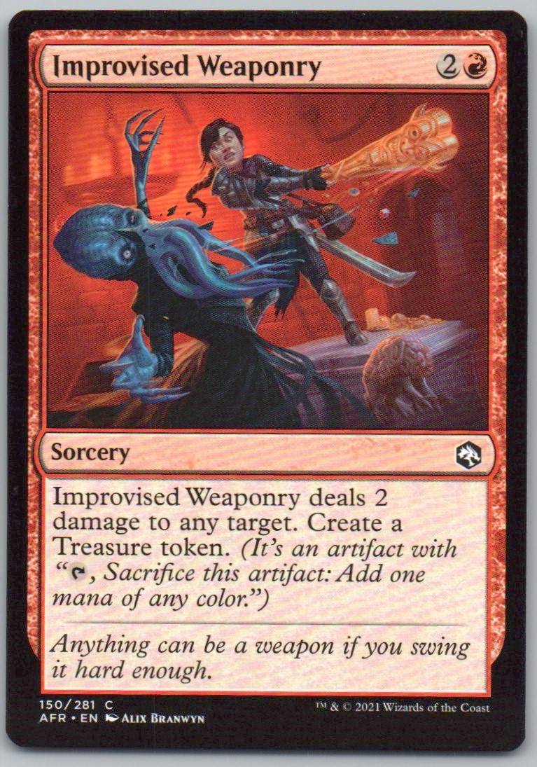 Improvised Weaponry 150 Normal Sorcery Card - Adventures in the Forgotten Realms