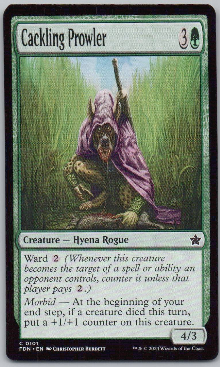 Cackling Prowler 101 Normal Creature Card - Foundations