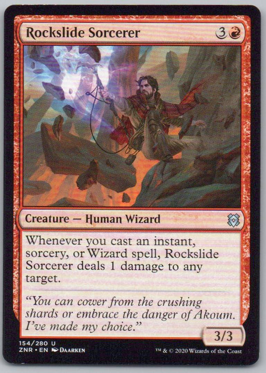 Rockslide Sorcerer 154 Normal Creature Card - Zendikar Rising