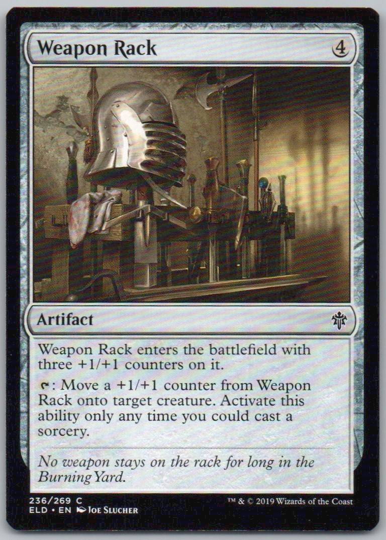 Weapon Rack 236 Normal Artifact Card - Throne of Eldraine