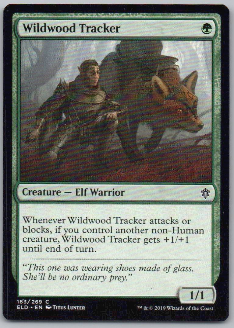 Wildwood Tracker 183 Normal Creature Card - Throne of Eldraine