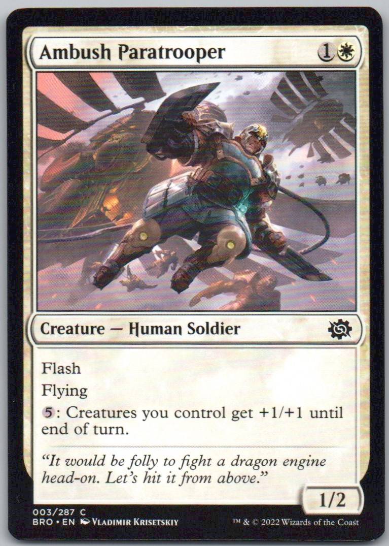 Ambush Paratrooper 3 Normal Creature Card - The Brothers' War