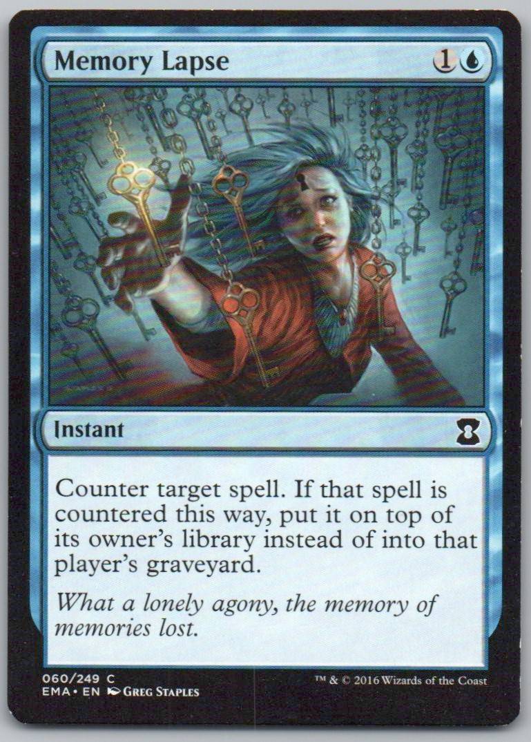 Memory Lapse 60 Normal Instant Card - Eternal Masters