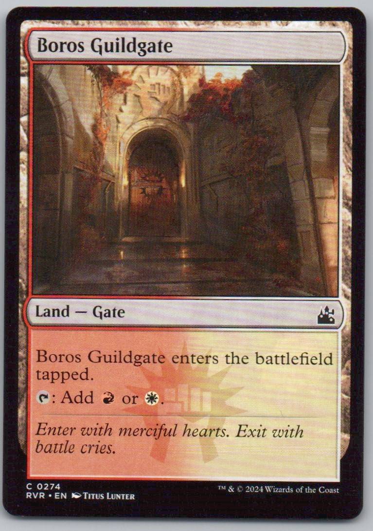 Boros Guildgate 274 Normal Land Card - Ravnica Remastered
