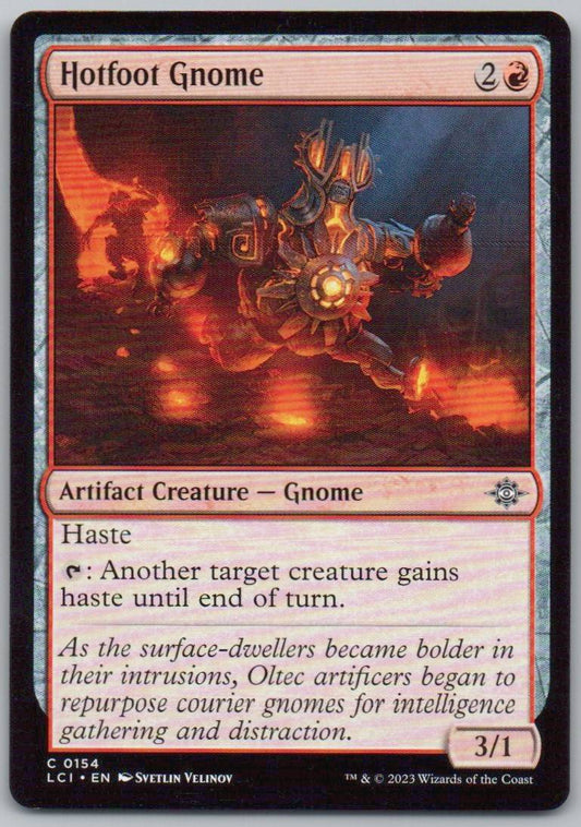 Hotfoot Gnome 154 0 Artifact Card - The Lost Caverns of Ixalan