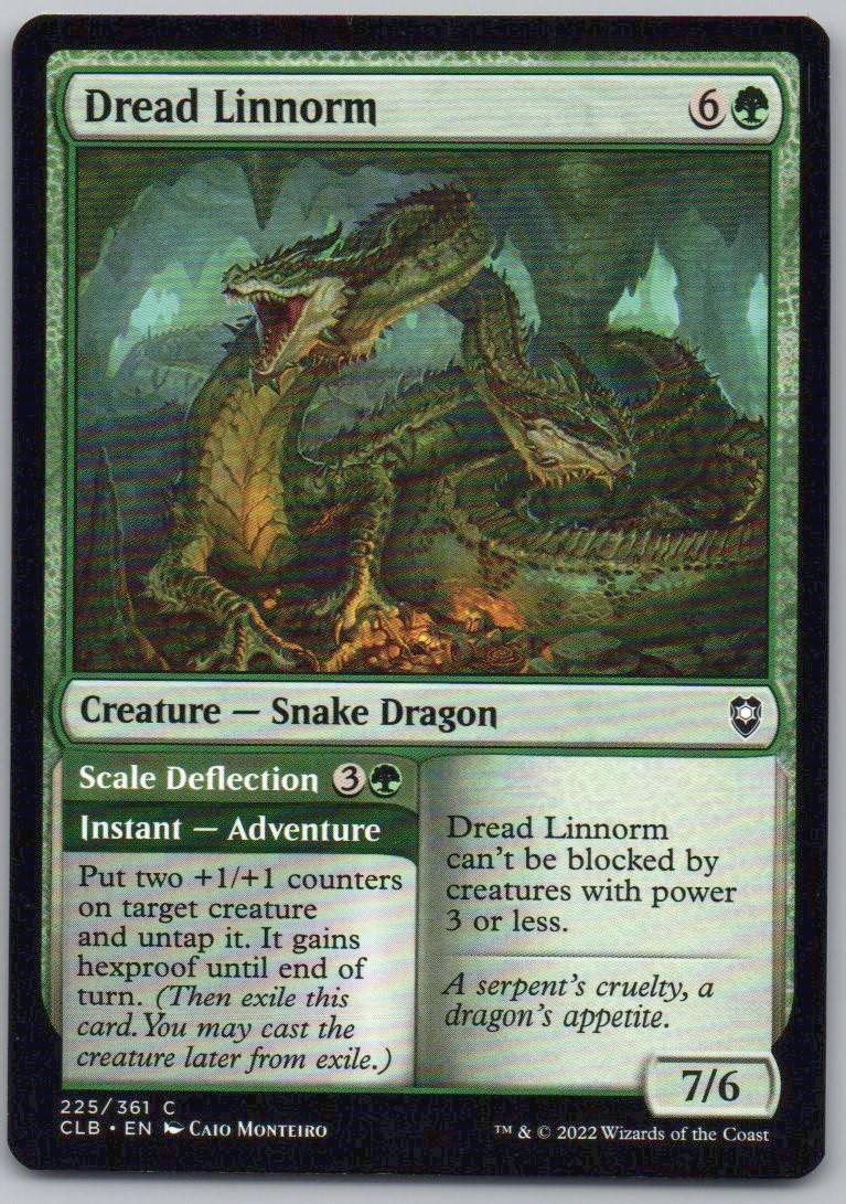 Dread Linnorm 225 Normal Creature Card - Commander Legends: Battle for Baldur's Gate