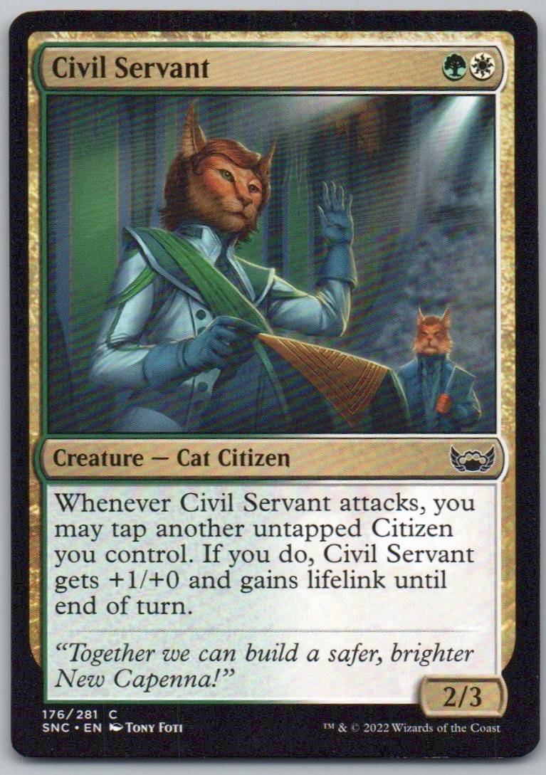 Civil Servant 176 Normal Creature Card - Streets of New Capenna