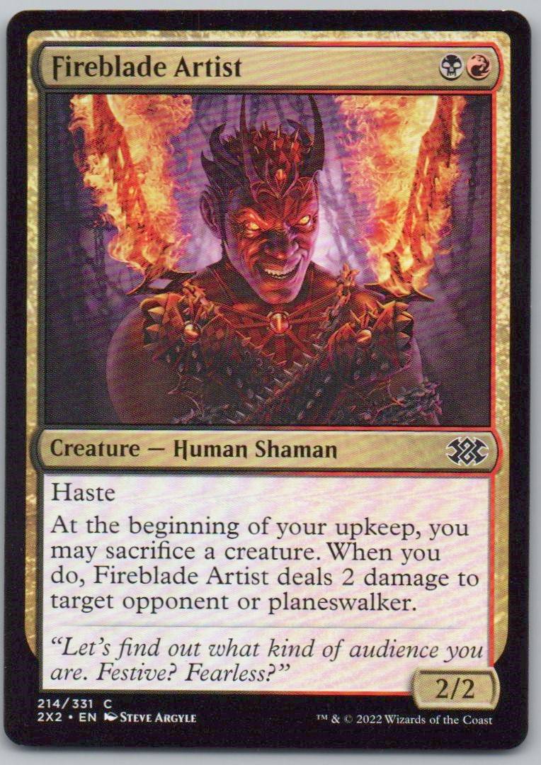Fireblade Artist 214 Normal Creature Card - Double Masters 2022