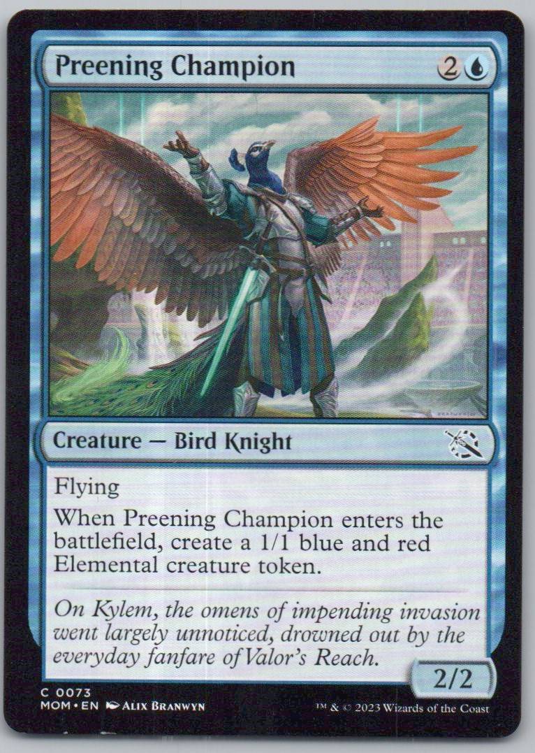 Preening Champion 73 0 Creature Card - March of the Machine